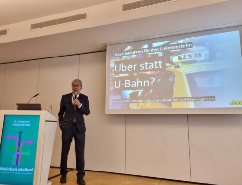 Kollar auf dem 15. Deutscher Nahverkehrstag: „Uber statt U-Bahn“