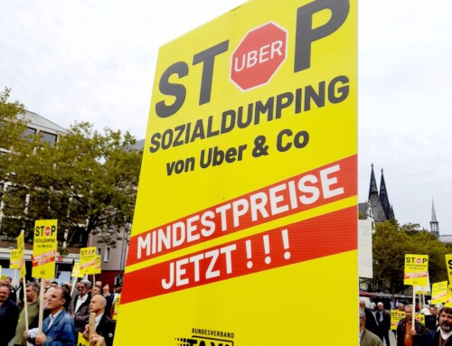 Nationaler Aktionstag Taxi – Druckdaten der Demonstrationsmaterialien stehen bereit
