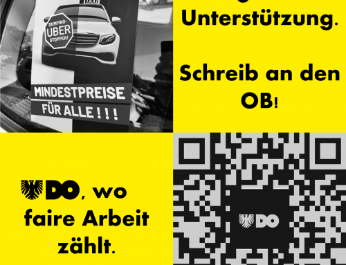 Dortmund: Taxigewerbe macht mobil – Stadt muss eigenes Gutachten ernst nehmen und Mindestbeförderungsentgelte umsetzen